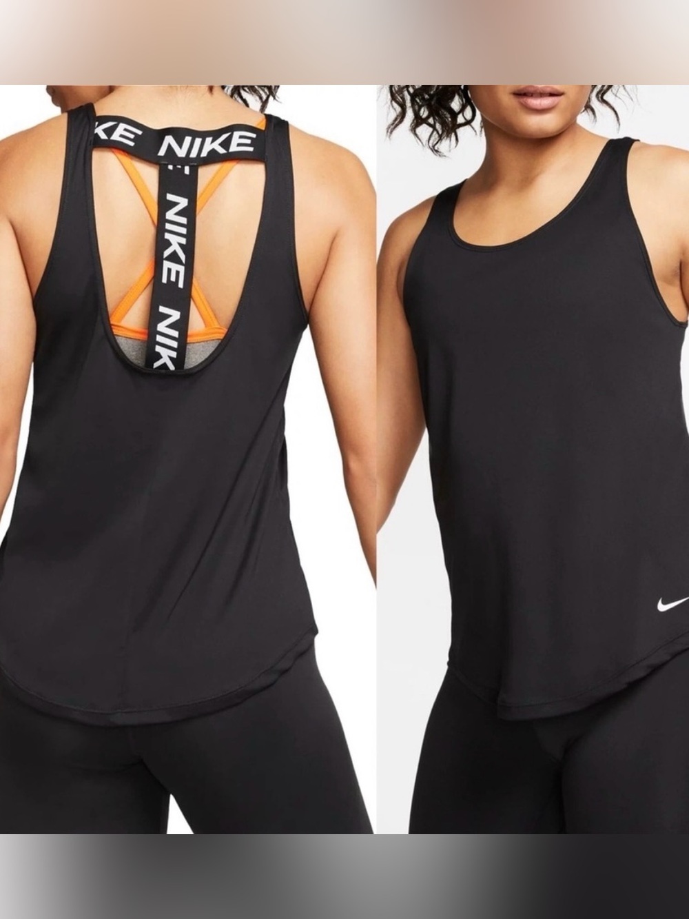 Nike Victory Elastika Women's Dri-Fit Logo Training Tank Top - Black - Small